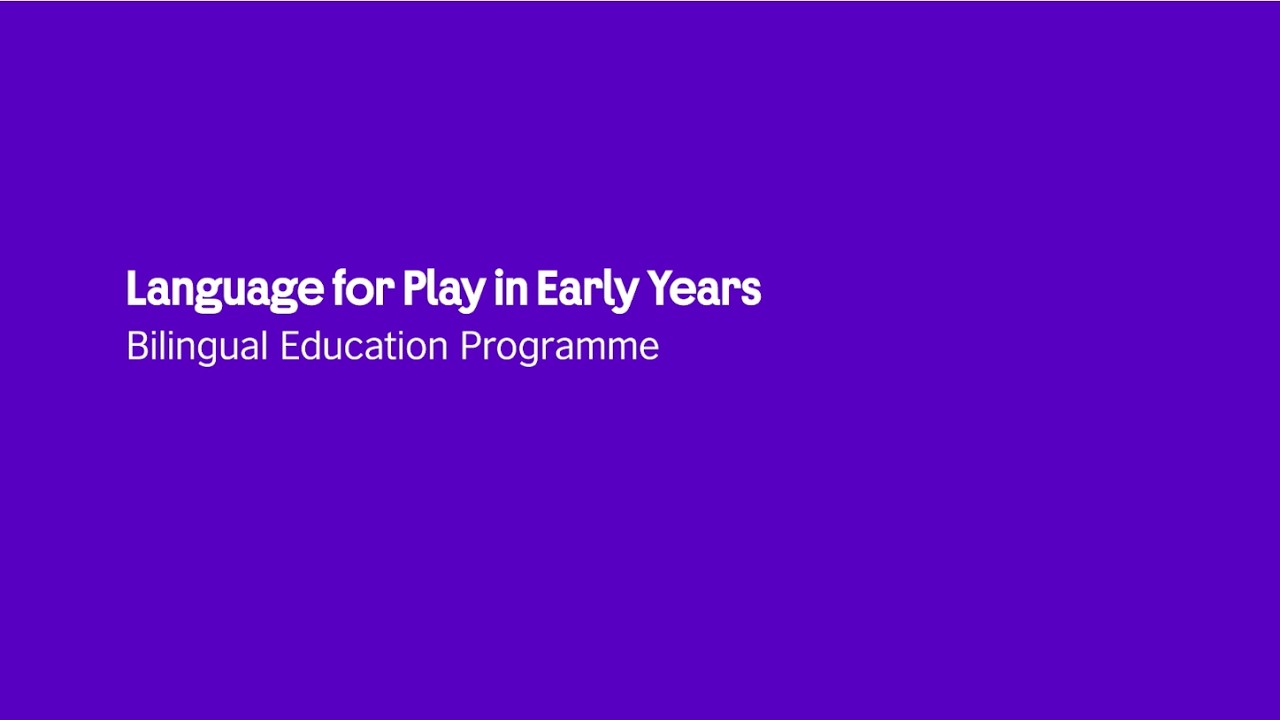 Language for Play in Early Years