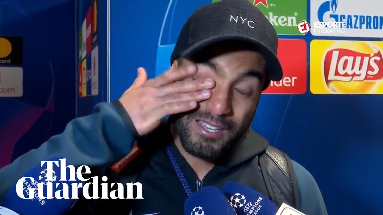 Lucas Moura cries after being shown footage of his match-winning goal