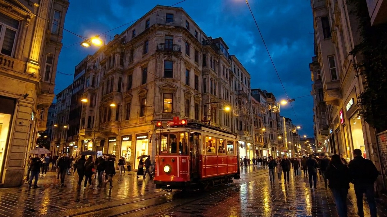 Walking Tour in İstiklal Street, İstanbul 4K