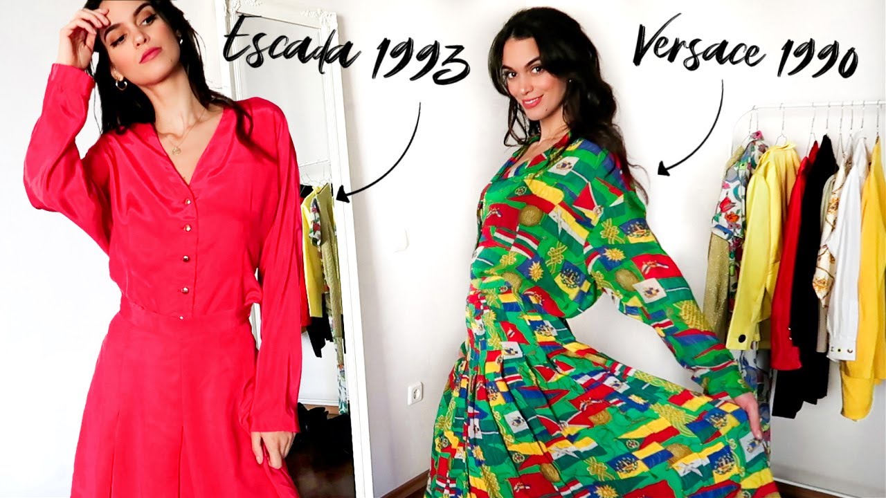 Примеряю дизайнерскую одежду моей мамы из 90-х | Примерка винтажной одежды 2020