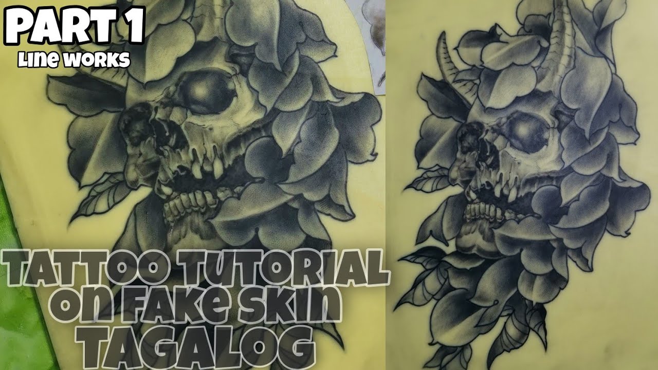 Paano mag linning?? / Tattoo lineworks step by step