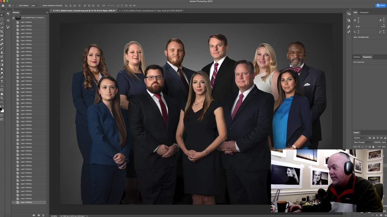 Composite Executive Group Portrait
