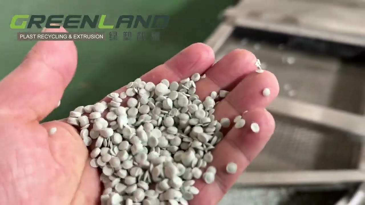 GLAP120 double stage plastic recycling pelletizing machine with water ring cutting