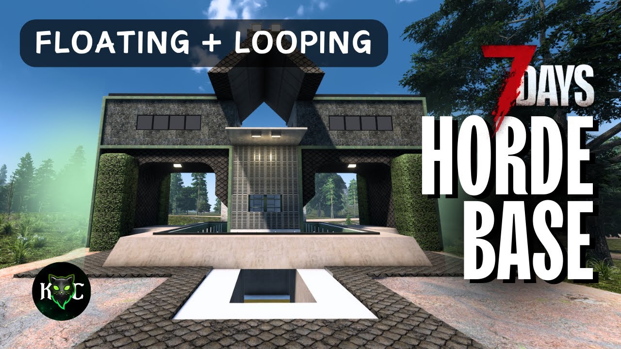 7 Days to Die: Floating & Looping Horde Base Design (Build Tip)