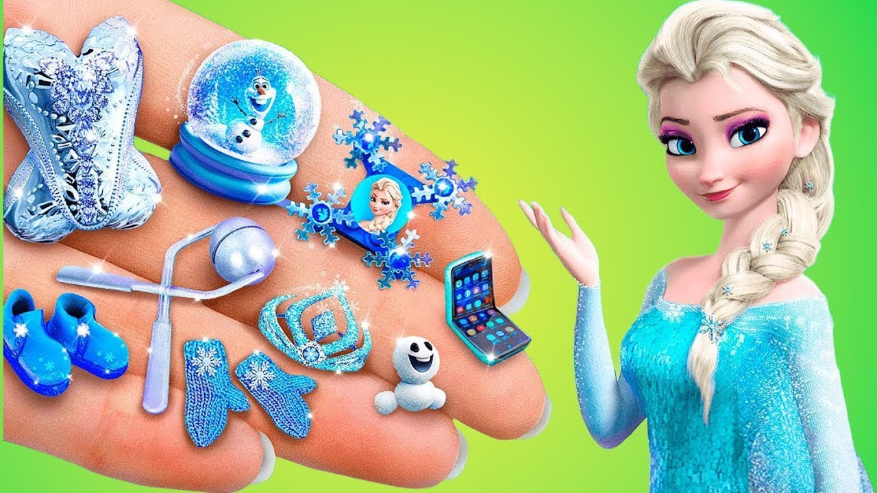 艾尔莎的冰雪奇缘小玩意！30 个娃娃小创意