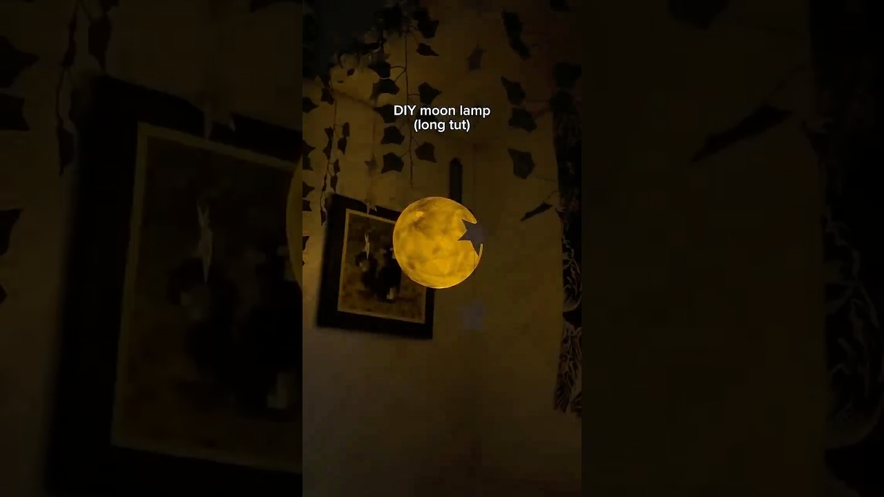 #diy room decor/moon lamp tut🌖