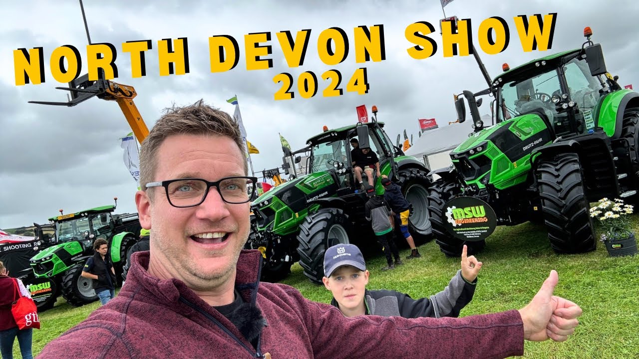 Tractors, Tractors and some Sheep at North Devon Show 2024