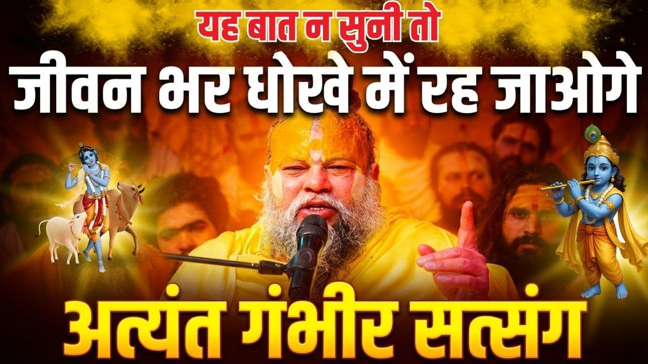 यह बात न सुनी तो जीवन भर धोखे में रह जाओगे (अत्यंत गंभीर सत्संग) #premanandjimaharaj #satsang