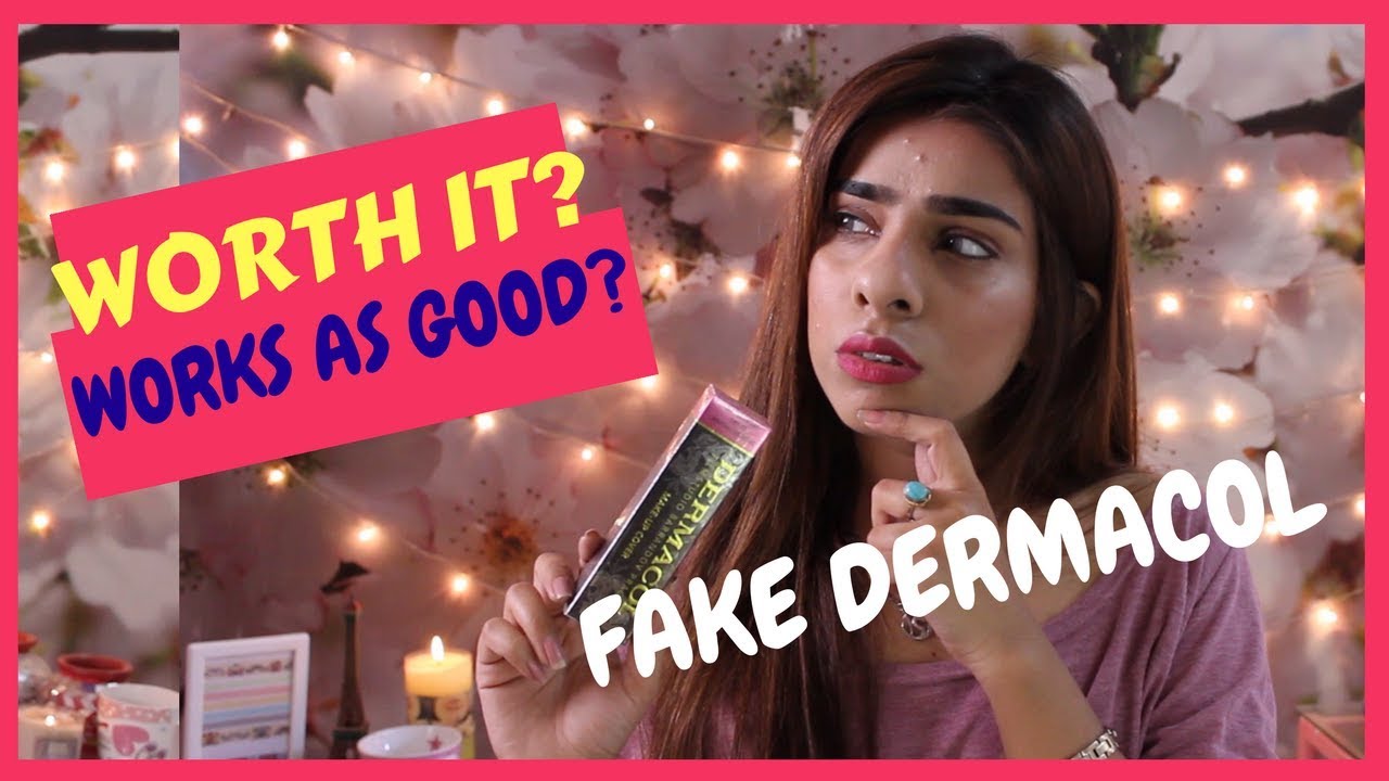 TESTING FAKE MAKEUP: DERMACOL FOUNDATION - WORTH IT? | YusraSolangi