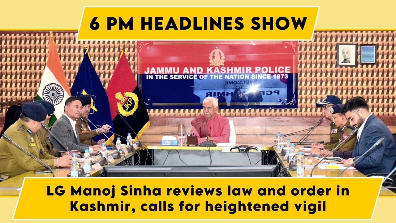 Watch: LG Manoj Sinha reviews law and order in Kashmir, calls for heightened vigil