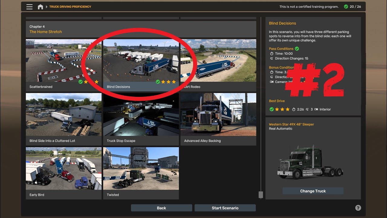ATS Chapter 4 #2 Blind Decisions TRUCK DRIVING PROFICIENCY