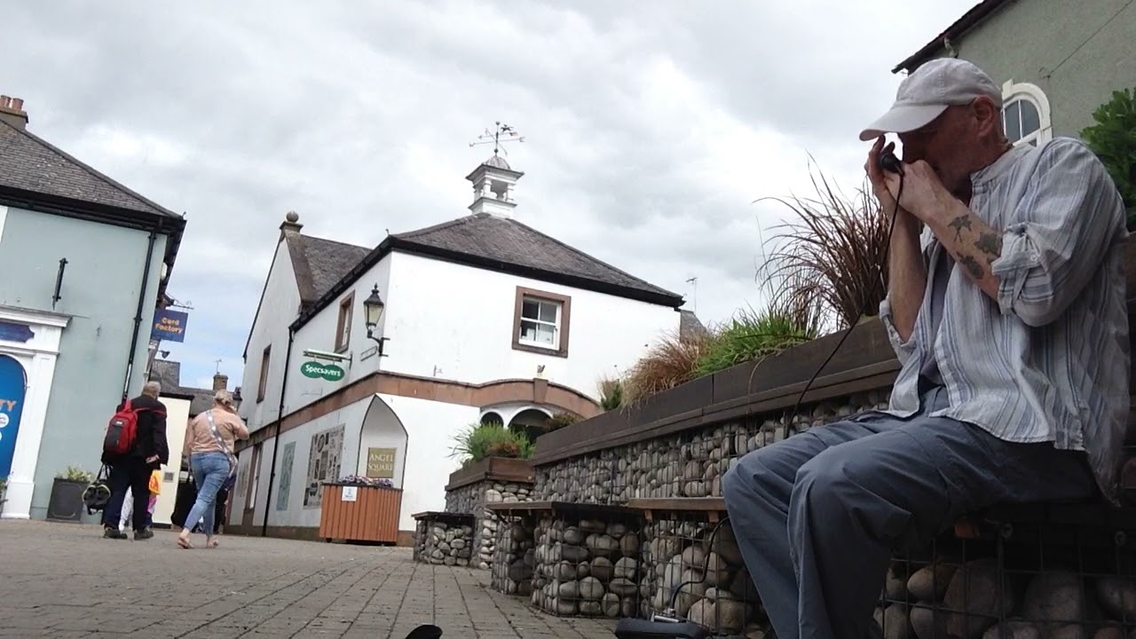 Blues harmonica busking Penrith
