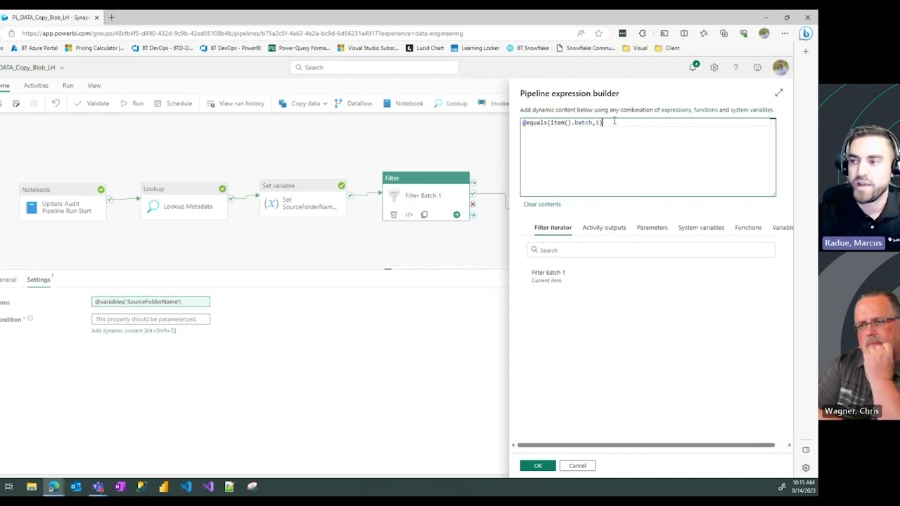 Fabric Pipelines - Filter and Batch Tables in Pipeline