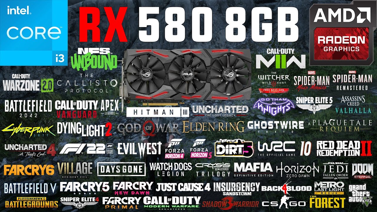 RX 580 8GB Test in 60 Games in 2023