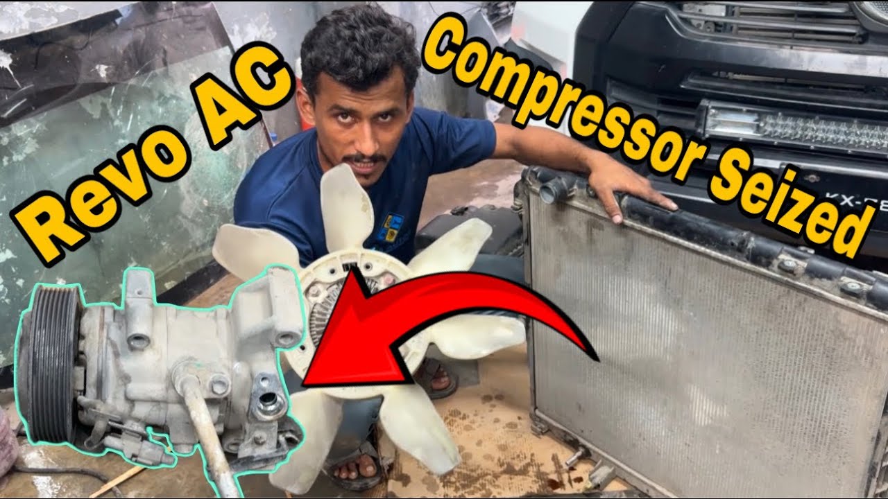 How To Toyota Revo AC Compressor Replacement| how To Change Toyota Revo AC Compressor|MS AUTOS