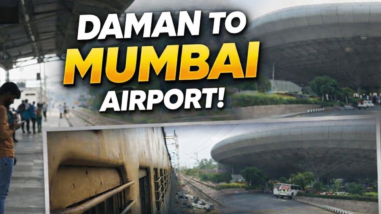 Daman Se Mumbai Airport Tak Ka Safar ✈️ | Train Journey Vlog | Full Travel Experience