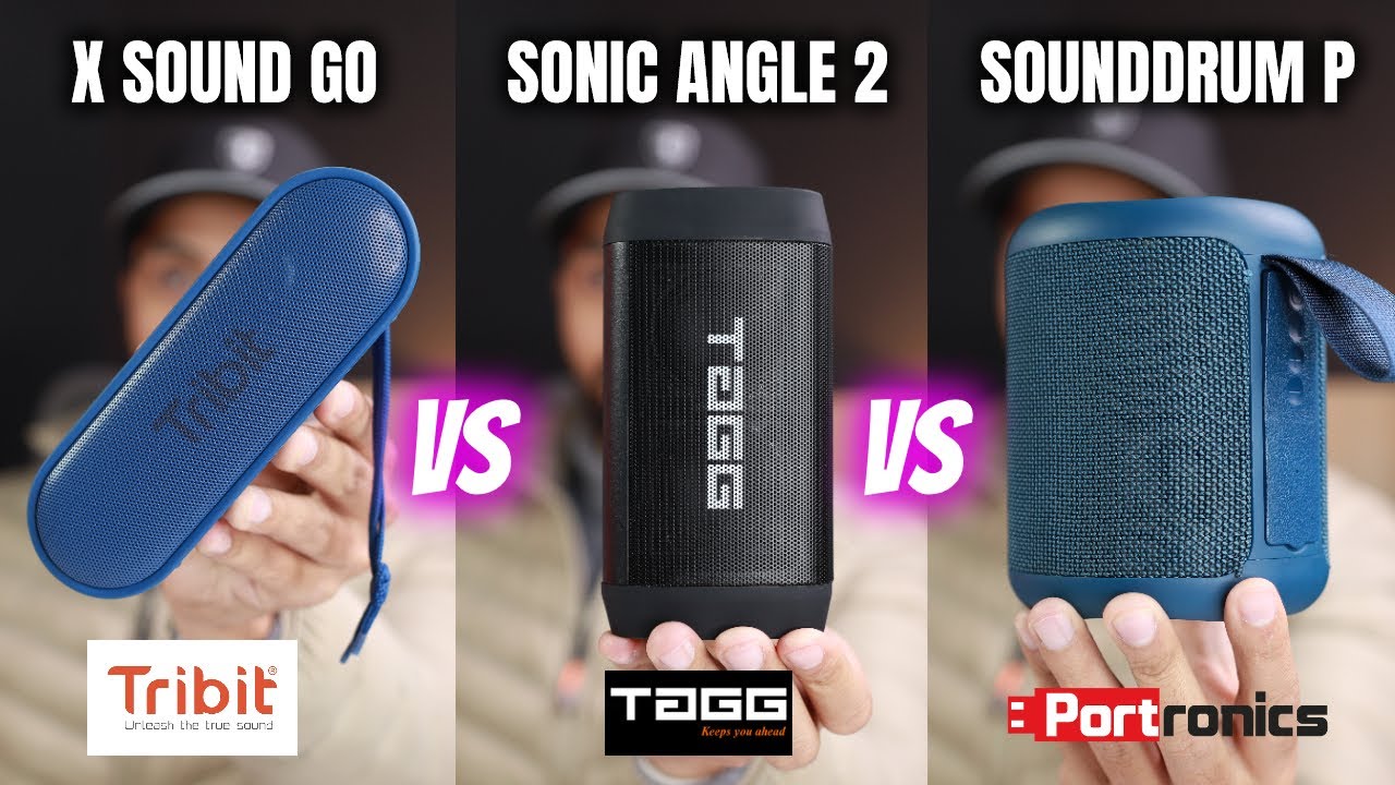 Tribit Xsound Go vs Tagg Sonic Angle 2 vs Portronics Sounddrum P 🔥 COMPARISON & SOUND + BASS TEST