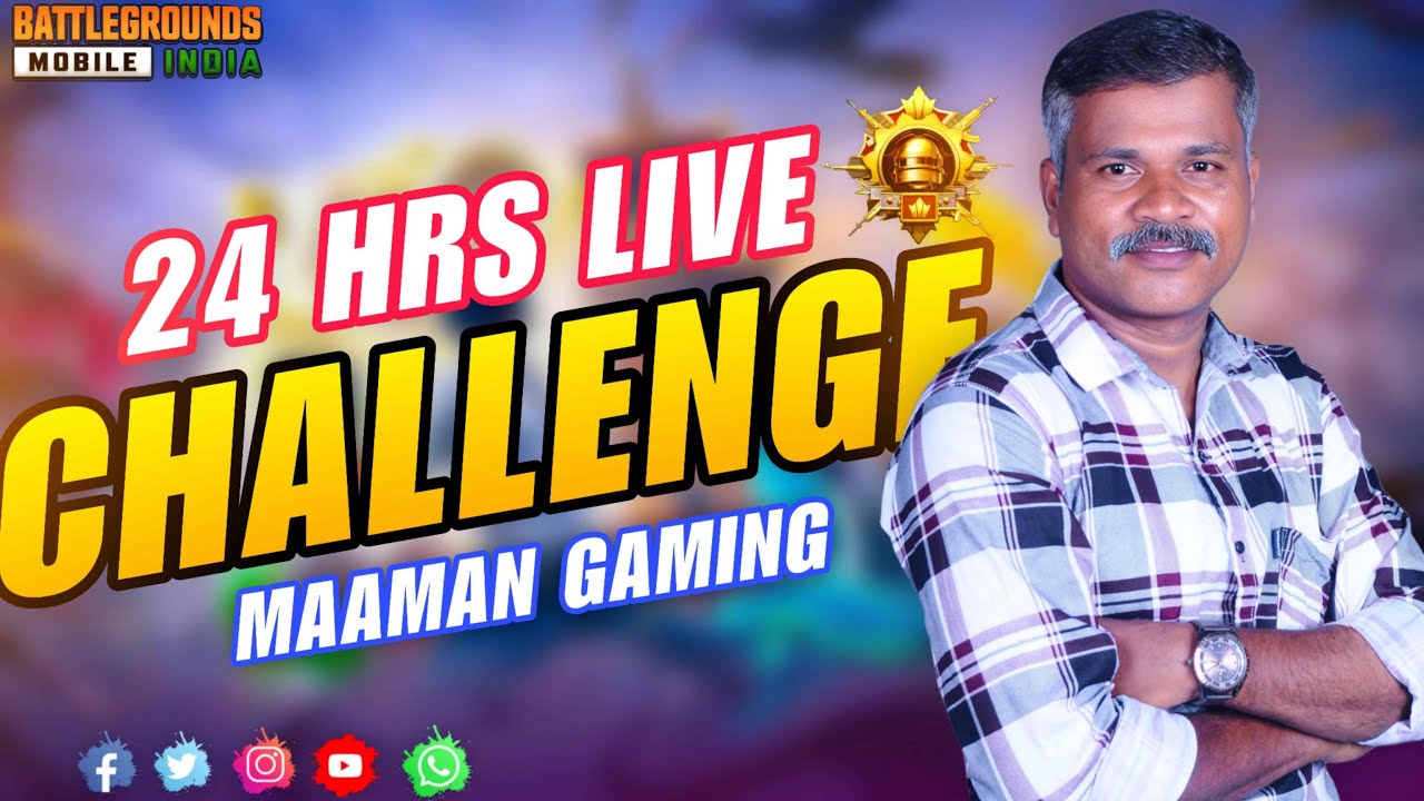24 HOURS LIVE PART 1 | CHICKEN DINNER CHALLENGE | MAAMAN GAMING | FACE CAM LIVE | #bgmilive  #bgmi