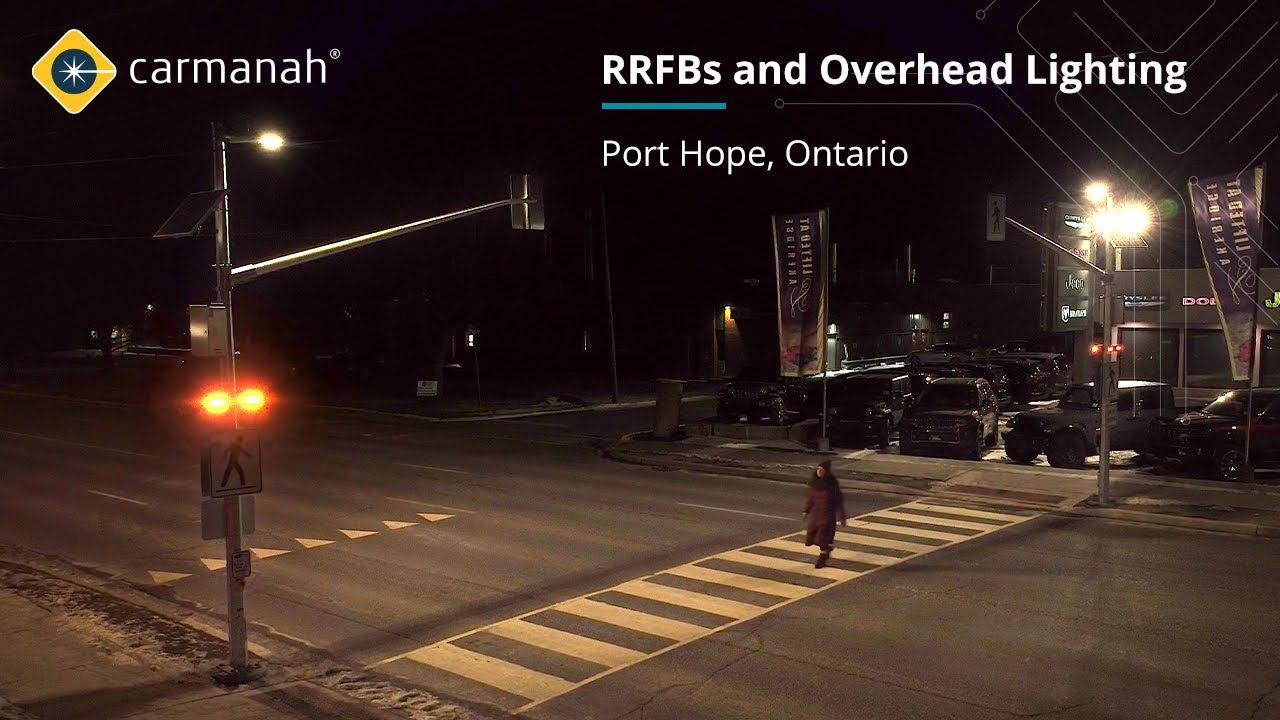 RRFBs and Overhead Lighting bring increased visibility and safety to Port Hope, Ontario | Carmanah