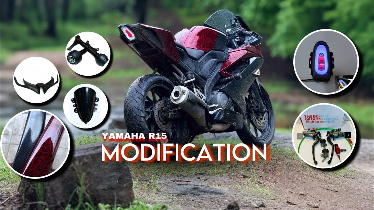 Yamaha R15 V3 FULLY MODIFIED ￼￼🔥// best modification 🤩//V3rider01 vlogs⚡️//￼