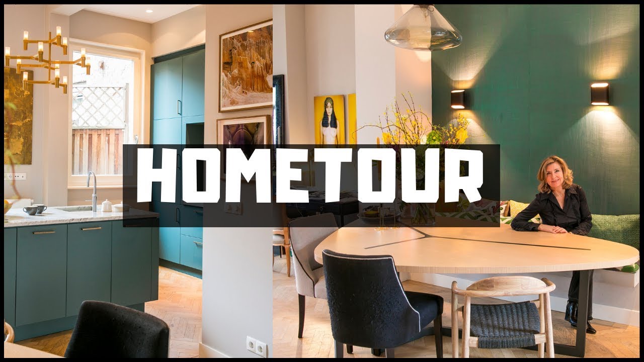 HUIS MET BLAUW-GOUDEN KEUKEN | INTERIORJUNKIE | HOMETOUR