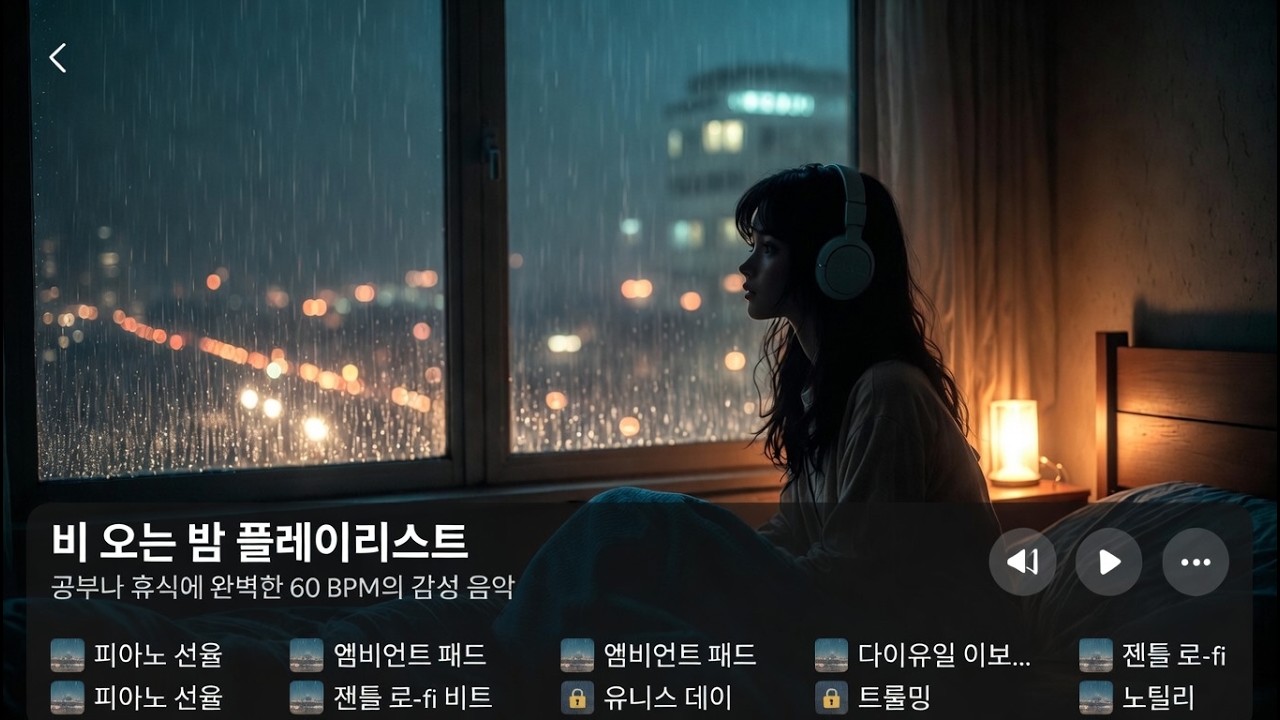 비 오는 밤 플레이리스트