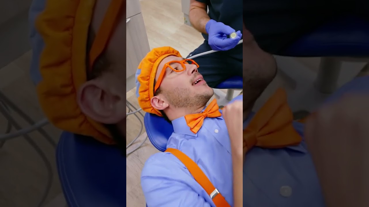 Keep your teeth CLEAN!🦷 #dentist #blippi #healthyhabits