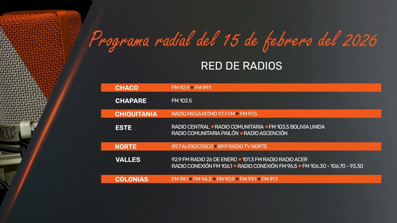 SANTA CRUZ AGROPECUARIO RADIO 15 02 26