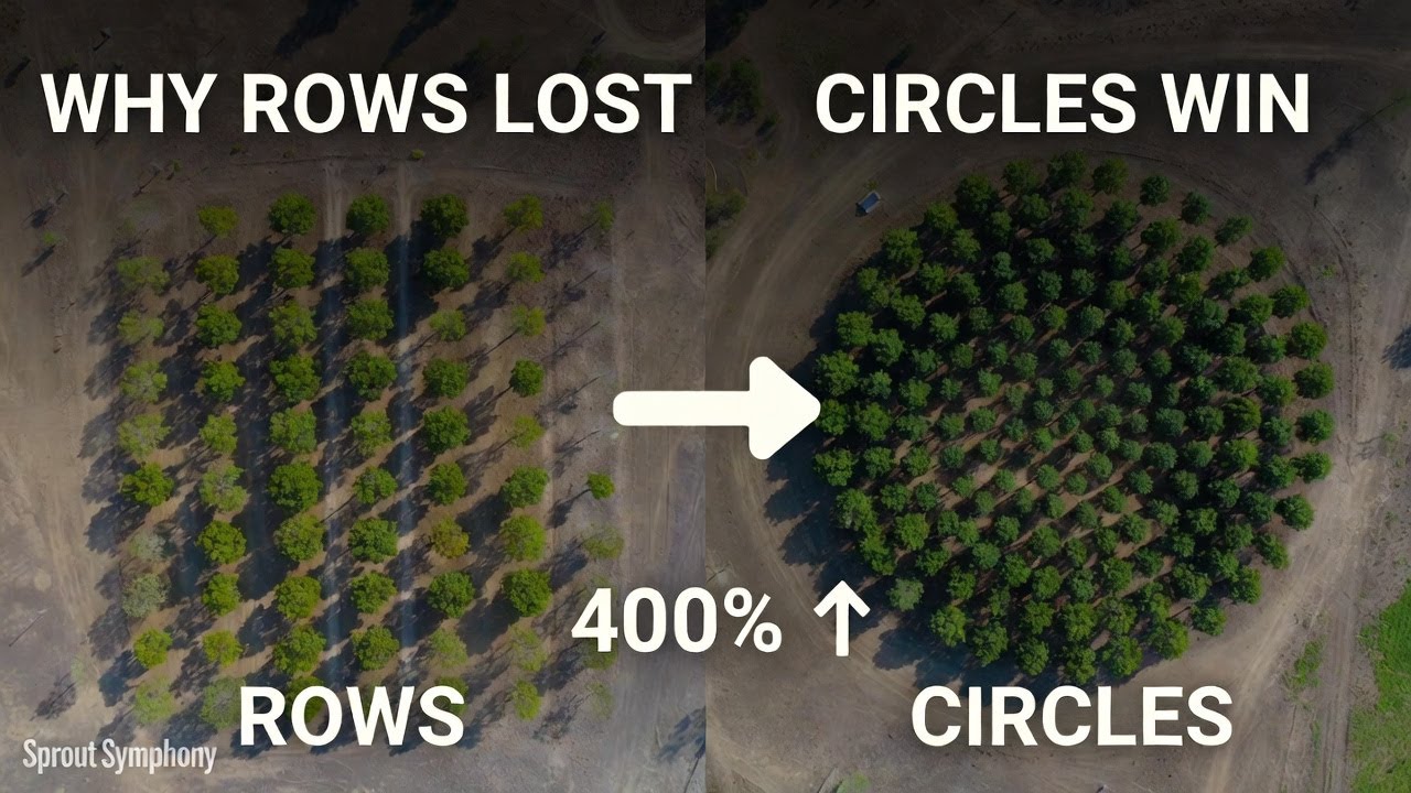 Why Tree Circles Outperformed Rows (Up to 400% More Yield)