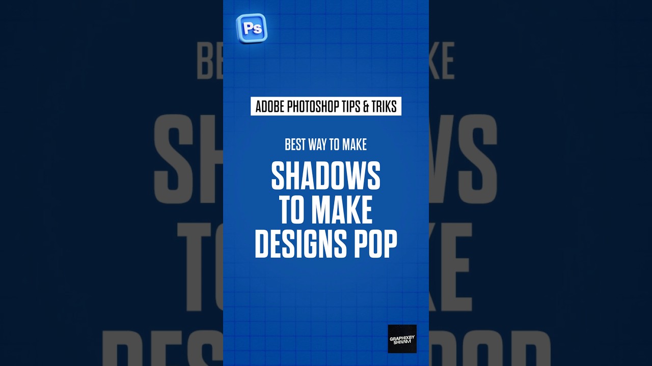Best Way to Make Designs POP using shadows in Photoshop