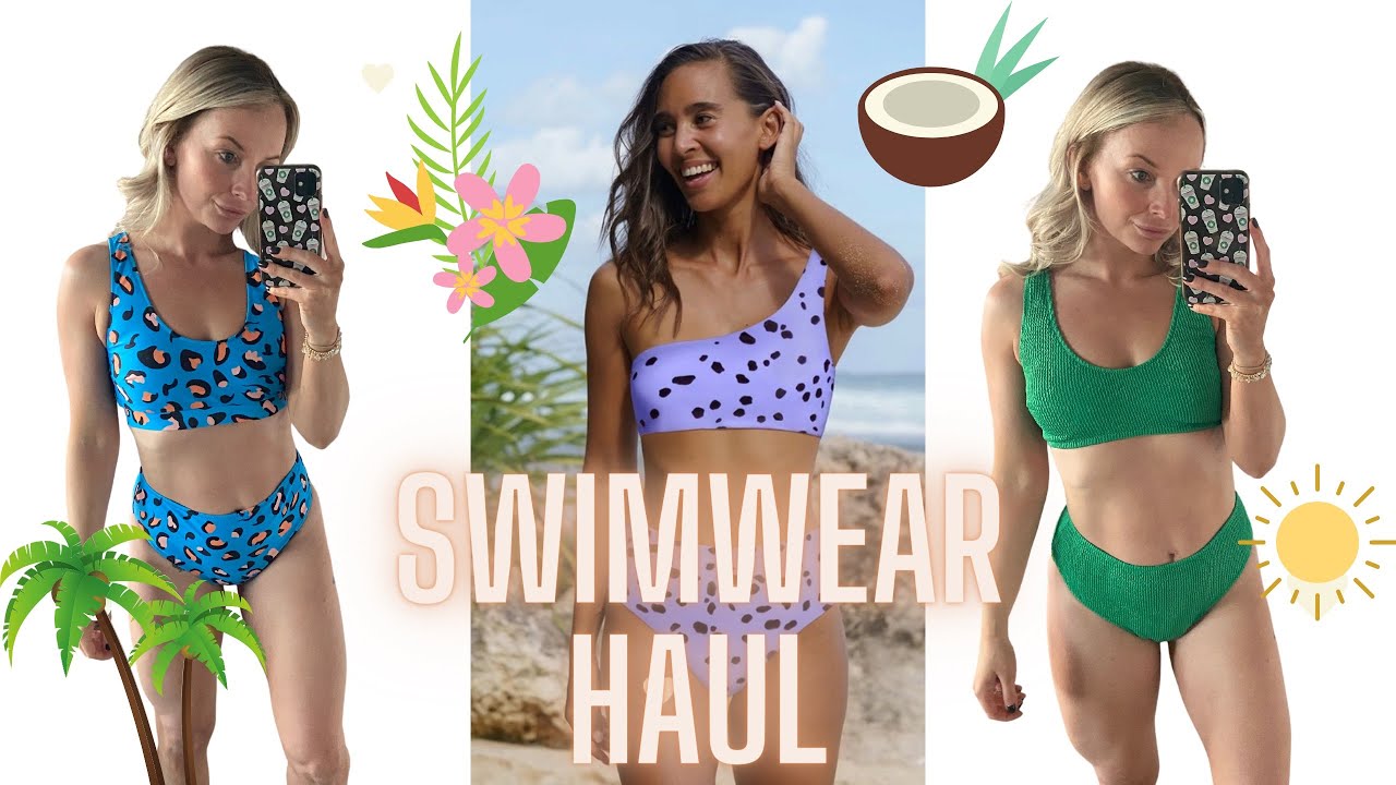 TRY ON NEW SWIMWEAR WITH ME FOR DUBAI | popvil swimwear haul