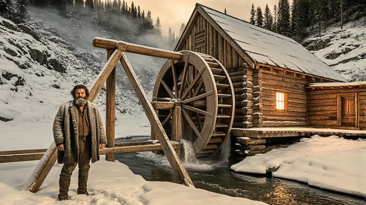 Neighbors Laughed When He Built Around a Water Wheel — Until It Circulated Warm Air Free
