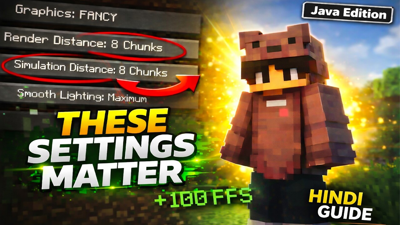 WARNING Don't Make These MISTAKES - Best Minecraft Java Settings | HINDI