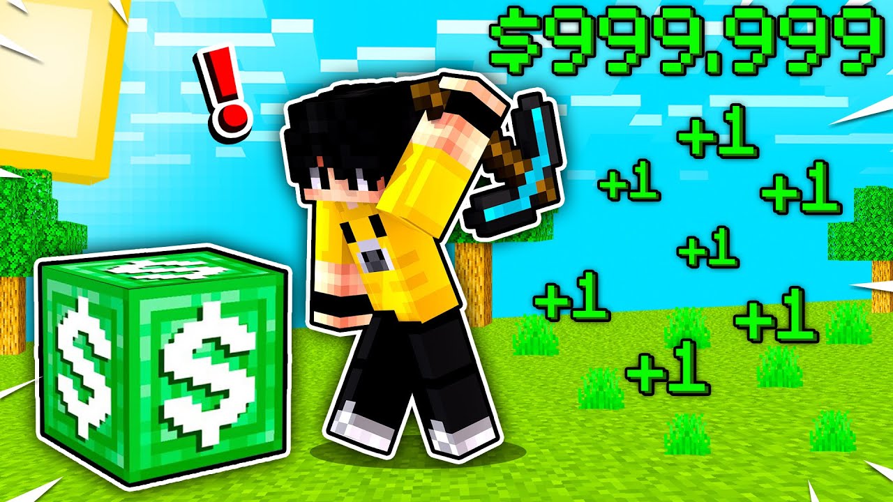 Minecraft'ta HER BLOK 1 DOLAR!