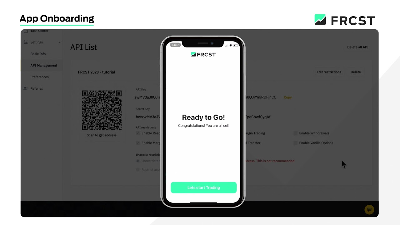FRCST APP Onboarding