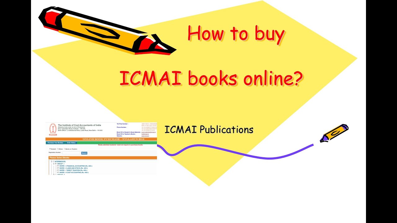 How to buy ICMAI books online?