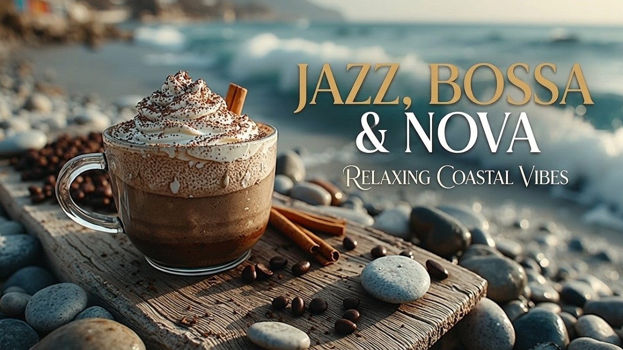 Джаз босса-нова и кофейная атмосфера ~ Расслабляющий утренний саундтрек на пляже