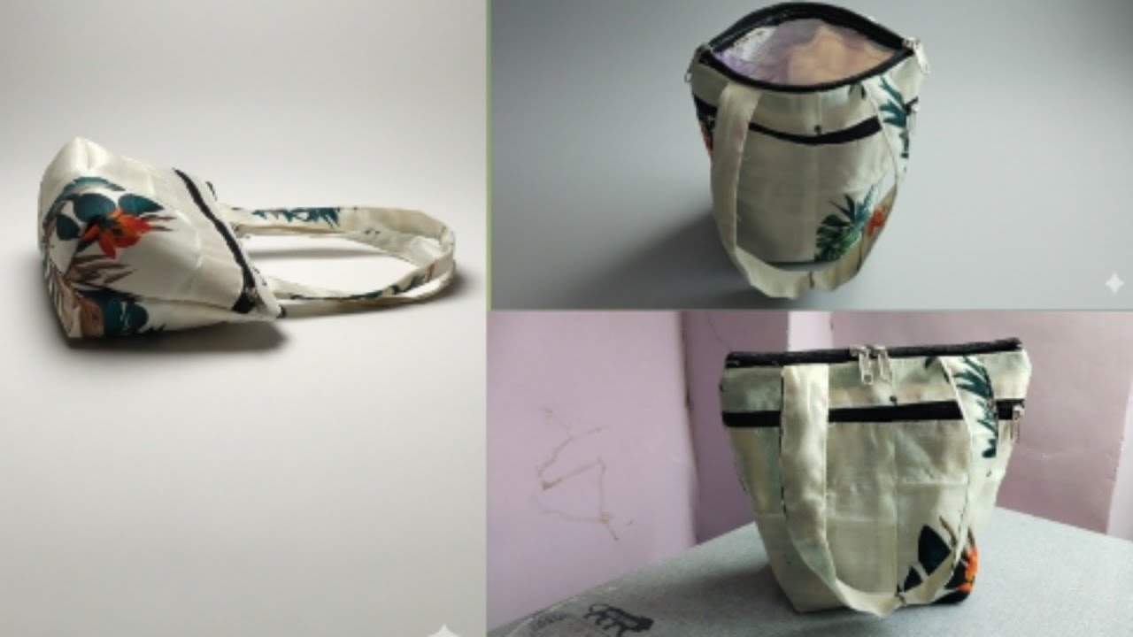 प्लास्टिक बोरी से बनाए खूबसूरत बैग 👜 | DIY zipper  handbag   at home |#smthing_creative 