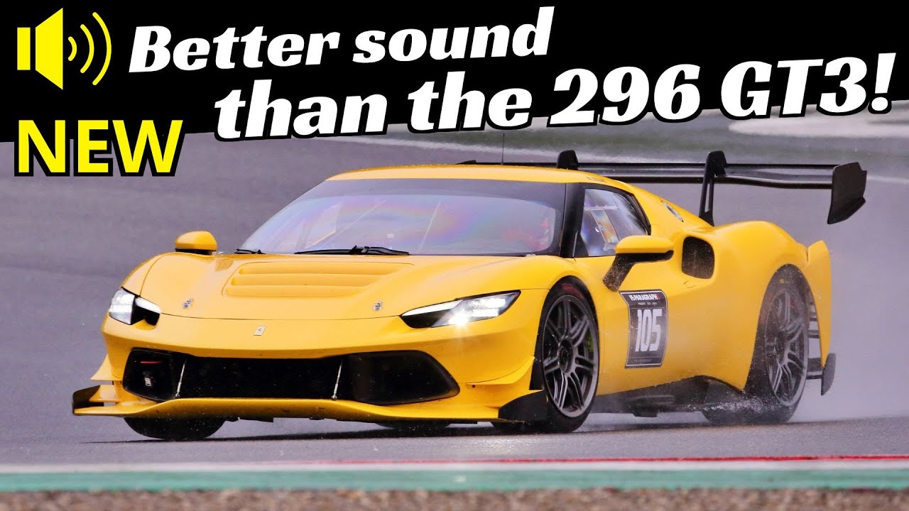 The NEW 2024 Ferrari 296 Challenge Sounds Better than the GT3 one! - Kateyama Test Days at Mugello 🔊
