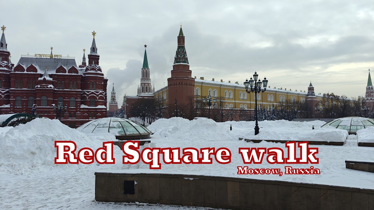Moscow Walking Tour 🇷🇺 Red Square in 4K | Real City Sounds | No Talking