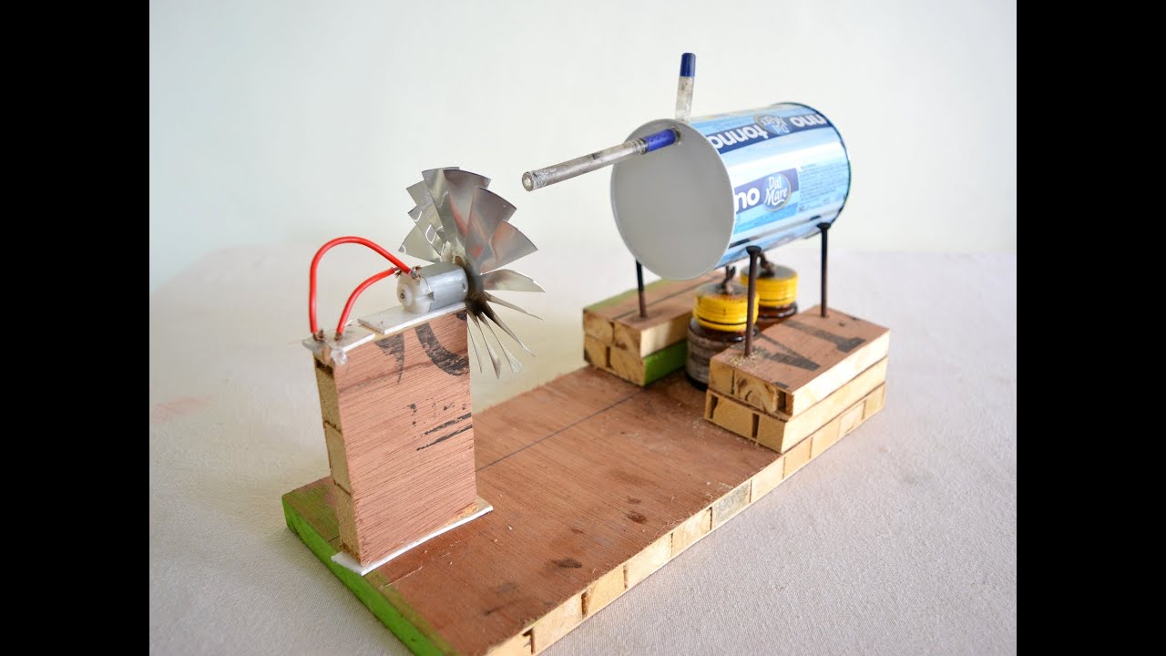 How to Make Model of Steam Power Generator - Science Project