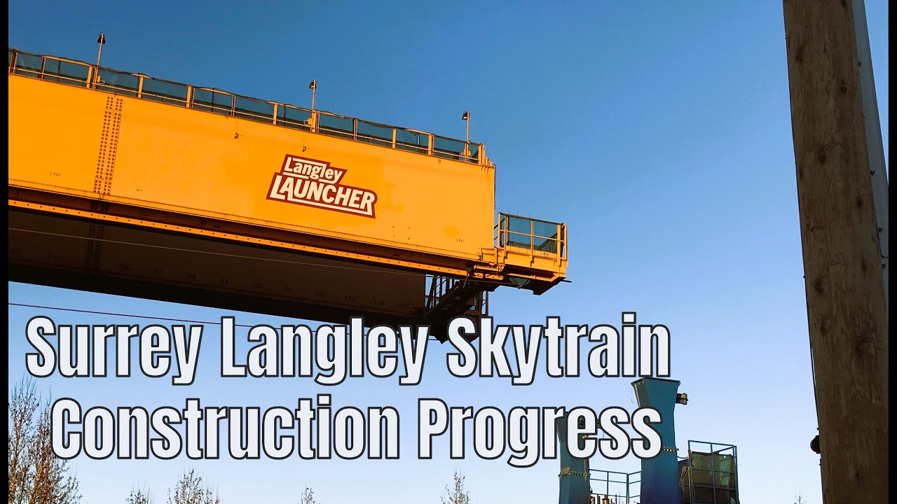 Surrey - Langley Skytrain Construction Progress Feb 15, 2026
