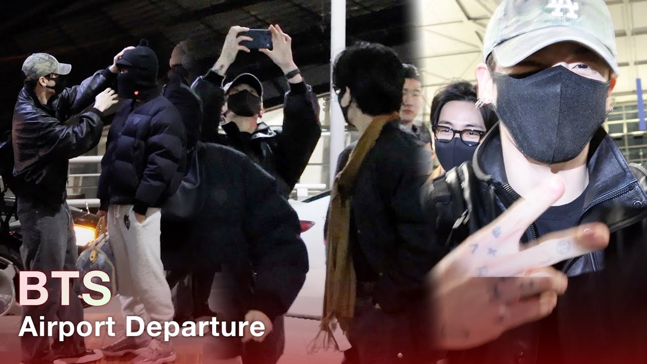 왕의 귀환, BTS 완전체 출국 현장 | BTS ICN INT Airport Departure