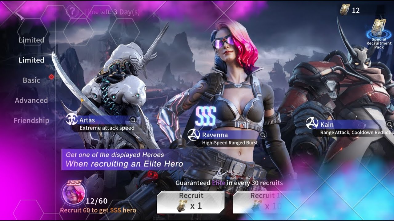DAY 3 progression pulls on a F2P account in  Eternal evolution