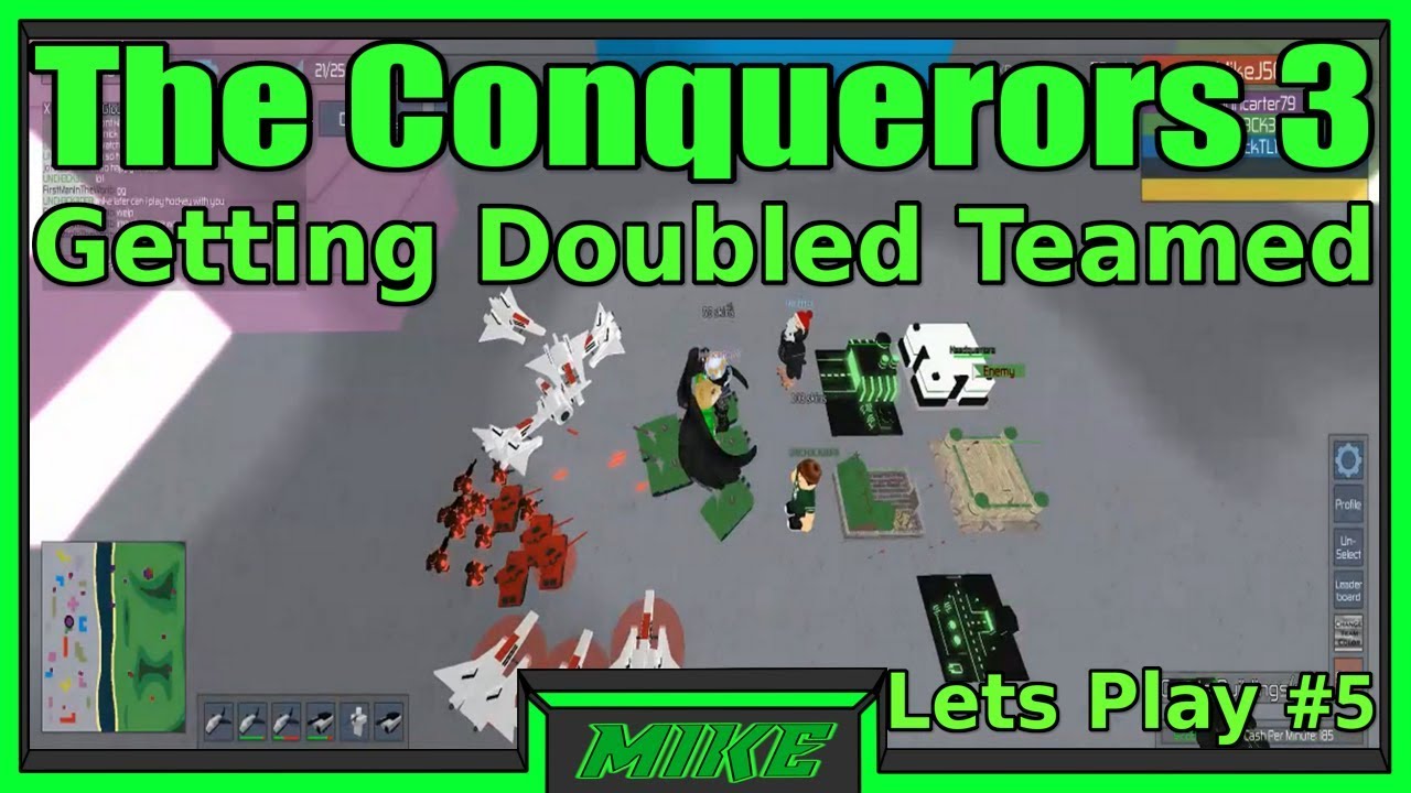 Roblox The Conquerors 3 Lets Play #5 Getting Doubled Teamed On City! Roblox TC3 Lets Play!