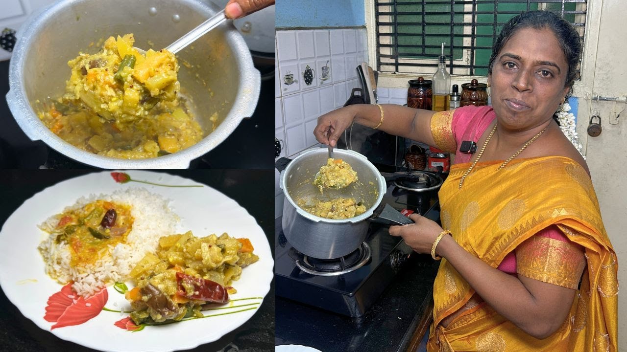 அவியல் செய்வது இவ்ளோ Easyயா? Cookerல் 10 நிமிடத்தில் அவியல் இப்படி செய்யுங்க - Tirunelveli Aviyal
