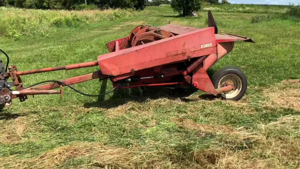 Cutting 2nd cut hay with “new” Hesston PT 10 haybine