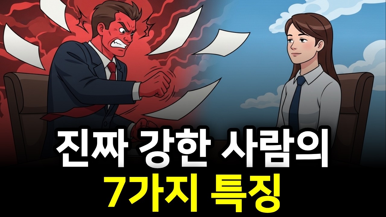 진짜 강한 사람은 어떻게 생각하고 행동할까요? 멘탈 강한 사람들의 7가지 특징