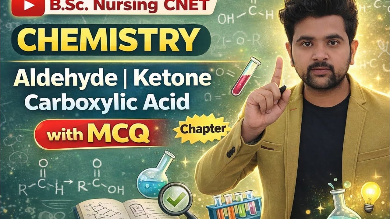 Organic chemistry|MCQ| Aldehyde ketone Carboxylic acid|CNET|Part-2 by Ravi sir Class | BSc Nursing