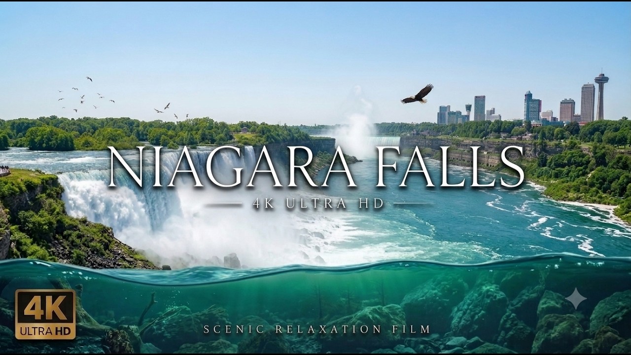 Niagara Falls (4K UHD) The world's top three waterfalls  #Niagara Falls #Niagara